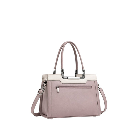 Dodel Classic Structured Mauve Handbag for Women