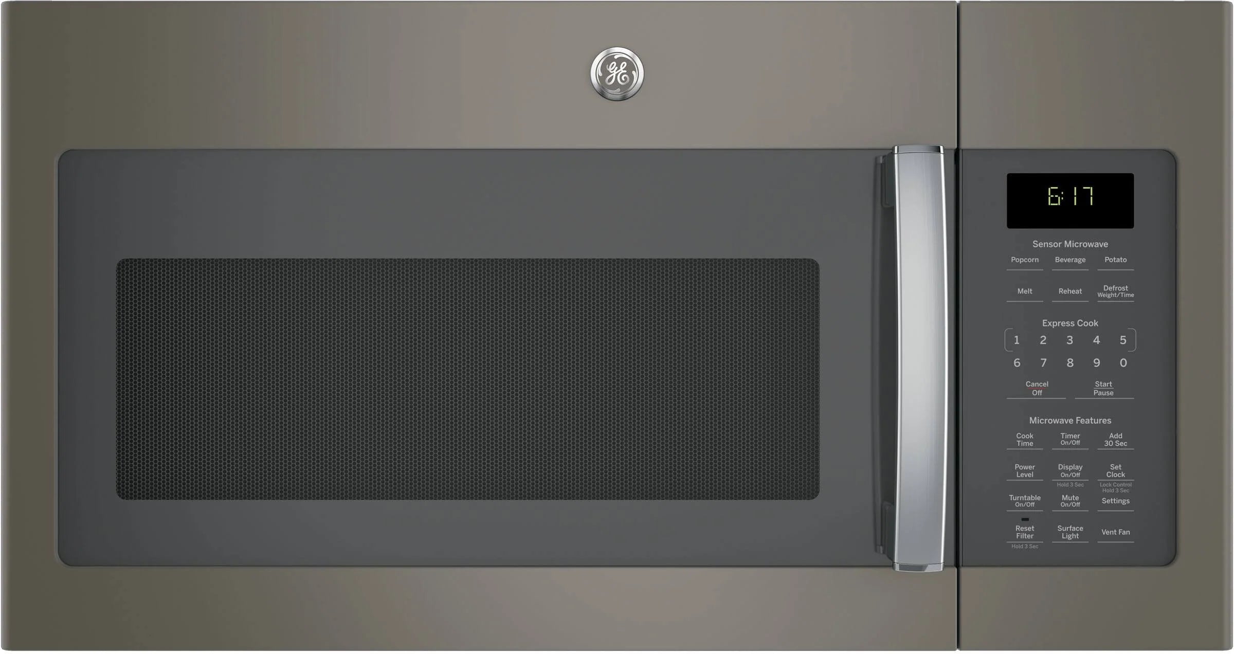 GE JVM6175EKES 1.7 Cu. ft. Over-The-Range Sensor Microwave Oven Slate