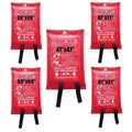 Inf-way Fire Blanket for Home Fiberglass Fire Suppression Blanket for Kitchen Flame Retardant Protection and Heat Insulation Emergency Fireproof Safet