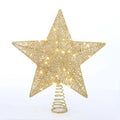 Holiday Time LED Christmas Tree Topper, Gold Star, 15 inch