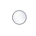 Needville Modern & Contemporary Accent Mirror Finish: Matte Black, Size: 21" x 21"