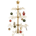 Best Choice Products 3ft Wrought Iron Ornament Display Christmas Tree w/ Easy Assembly Stand - Gold