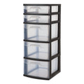 Sterilite 5 Drawer Tower, Black
