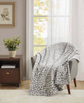 Charter Club Cozy Plush Throw, 50" x 70", Created for Macy's (A Value) - Snow Leopard