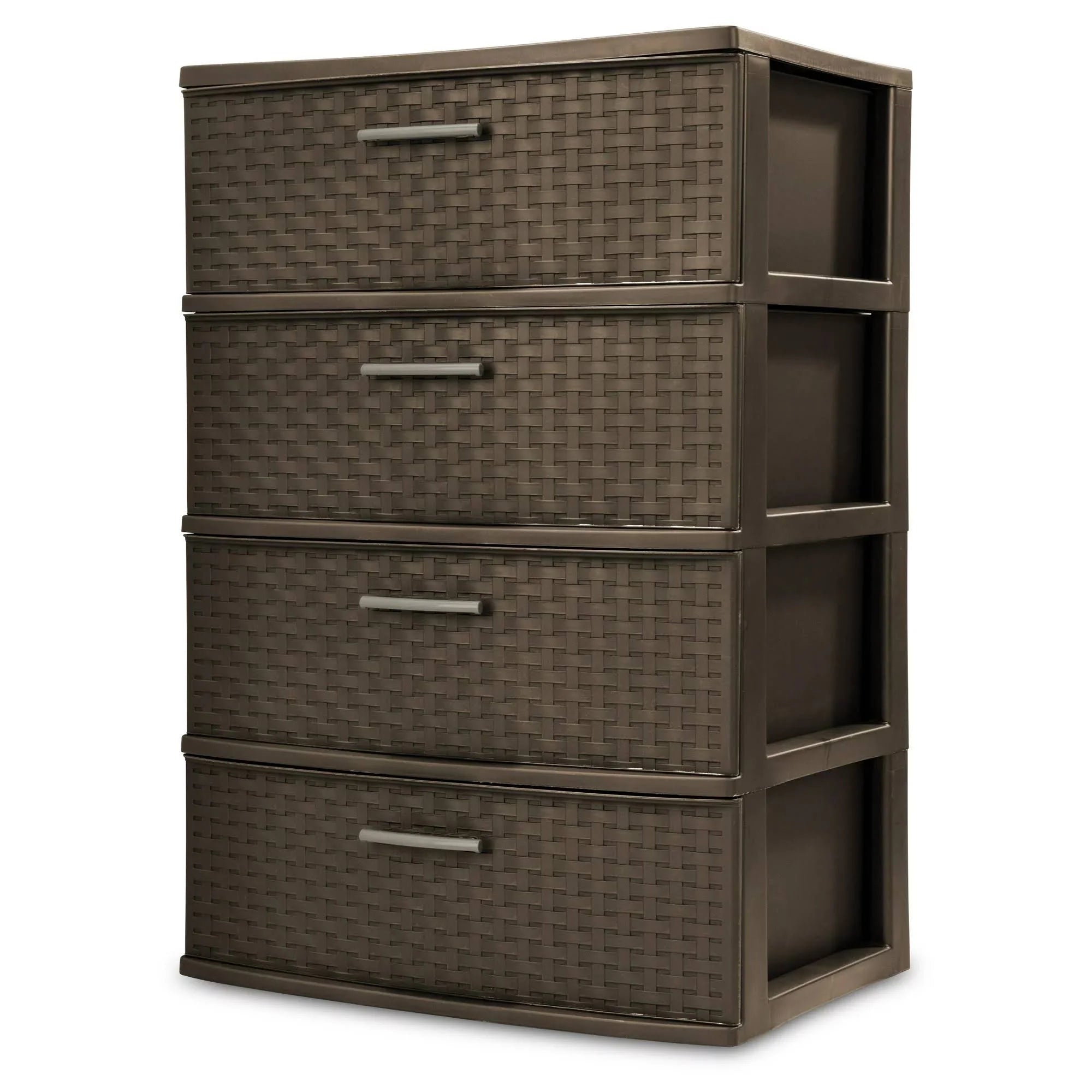 Sterilite 4 Drawer Wide Weave Tower - Espresso