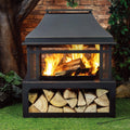 Deko Living COB10501 Wood Burner Fireplace - Metal - 40 inch