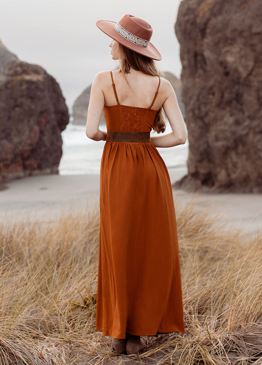 Women Holland Dress in Spice