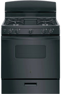 GE 30" Black Free Standing GAS Range-JGBS10DEMBB