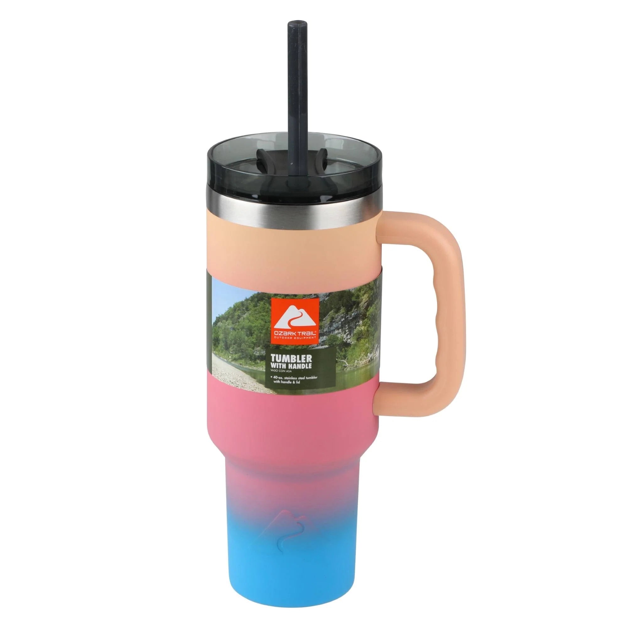 Ozark Trail 40 oz Vacuum Insulated Stainless Steel Tumbler Gradient, Size: 40 fl oz