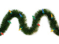 GE Indoor/Outdoor Pre-Lit Electrical Outlet 18-ft Pine Artificial Garland with LED Lights in Green | 84825LO