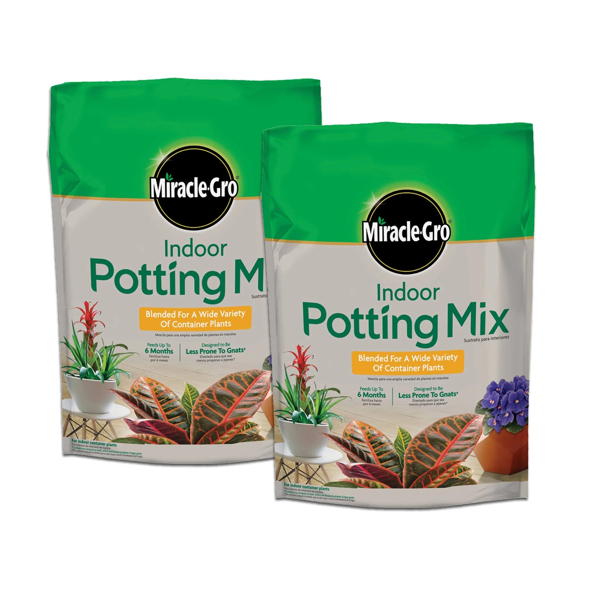 Miracle-Gro 6 Qt. Indoor Potting Mix (2-Pack)