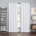 Eclipse Samara Blackout Energy-Efficient Thermal Curtain Panel, 42x63, White