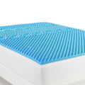 The Big One Cool Gel Memory Foam Mattress Topper, White, Full