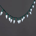 60ct LED C6 Faceted Christmas String Lights Cool White with Green Wire - Wondershop