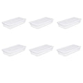 Sterilite 41 Quart Storage Box- White Case of 6