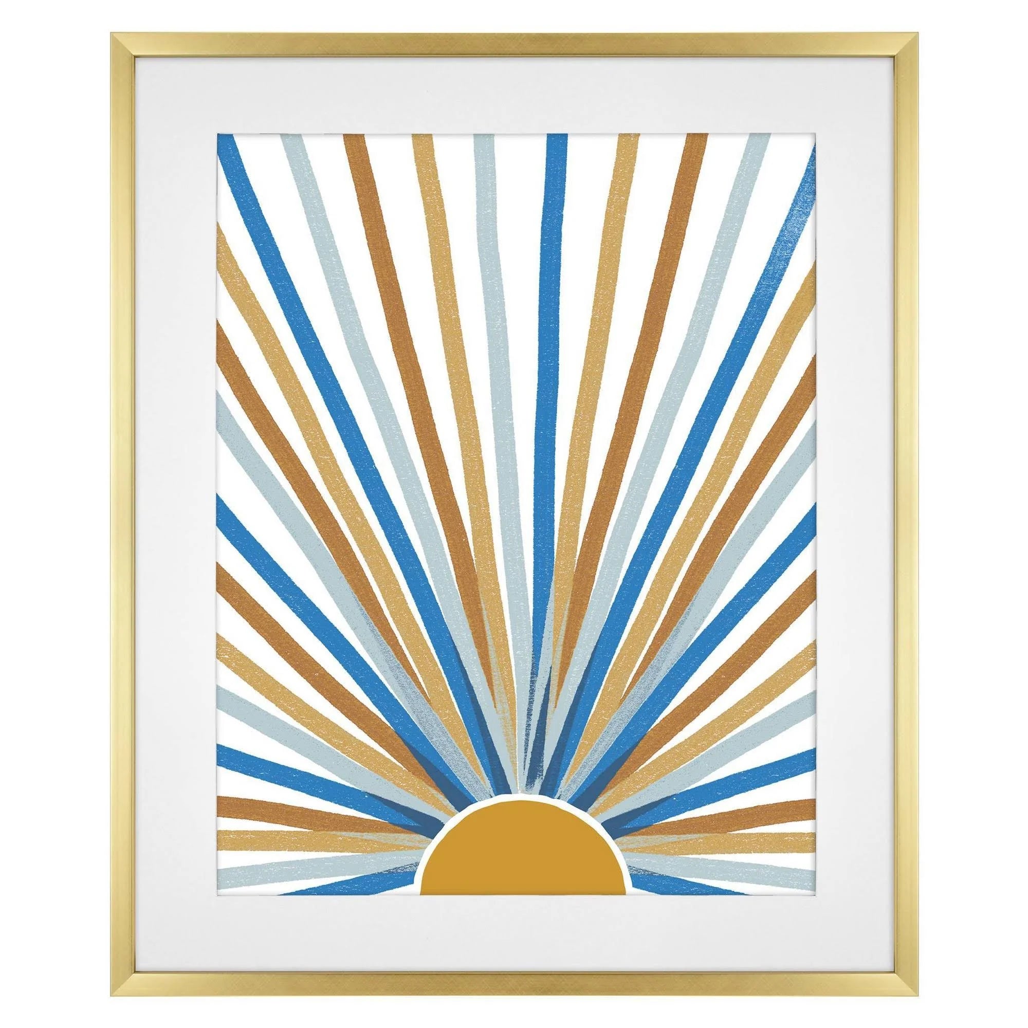 20.78" x 24.78" Matted to 16" x 20" Thin Poster Frame Brass - Room Essentials