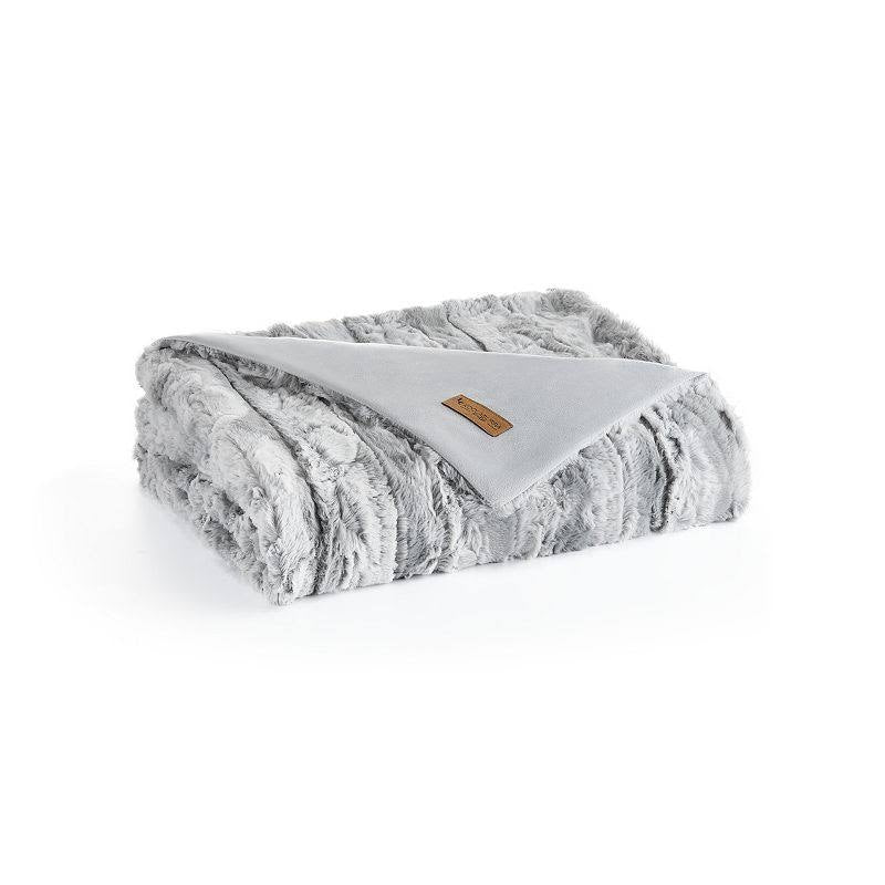 Koolaburra by Ugg Serah Faux Fur Throw, Blue, 50x70
