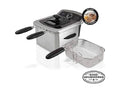 Farberware 4L Dual Deep Fryer with 3 Fryer Baskets Stainless Steel