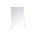 Sabine Accent Mirror Finish: Black, Size: 48'' H x 30'' W