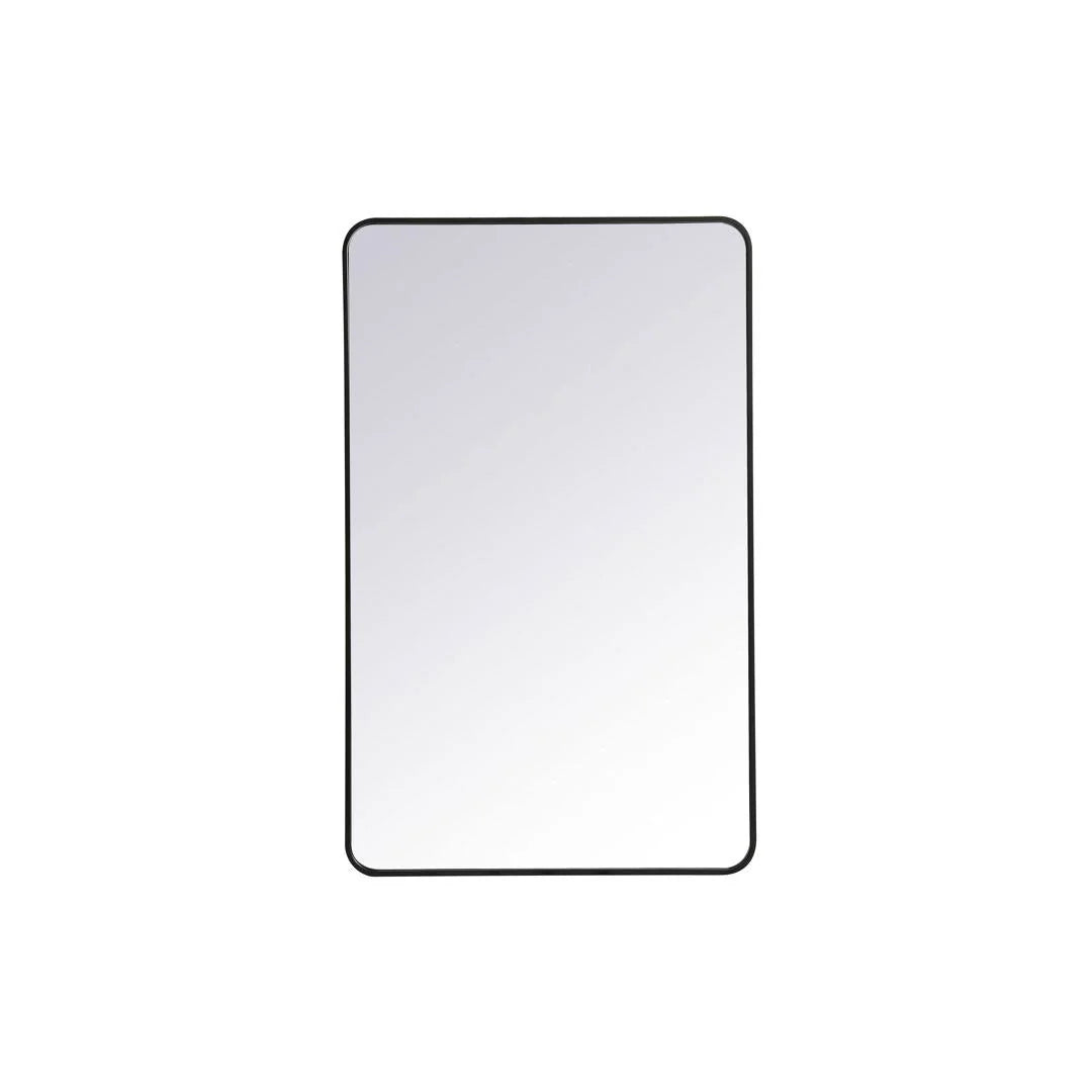 Sabine Accent Mirror Finish: Black, Size: 48'' H x 30'' W