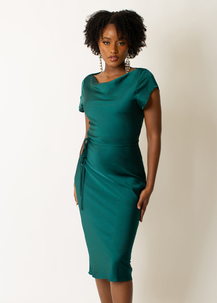 Women Haven Dress in Deep Teal