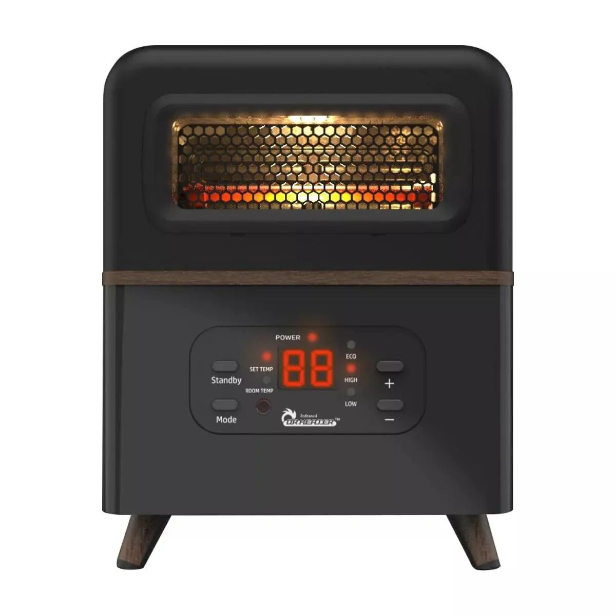 Dr Infrared Heater DR-978 Dual Heating Hybrid Space Heater 1500W with Remote