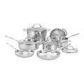 Cuisinart Chef's 11 Piece Classic Stainless Steel Cookware Set, Silver