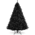 Best Choice Products 7.5ft Artificial Full Black Christmas Tree Holiday Decoration w/ 1,350 Branch Tips, Foldable Base