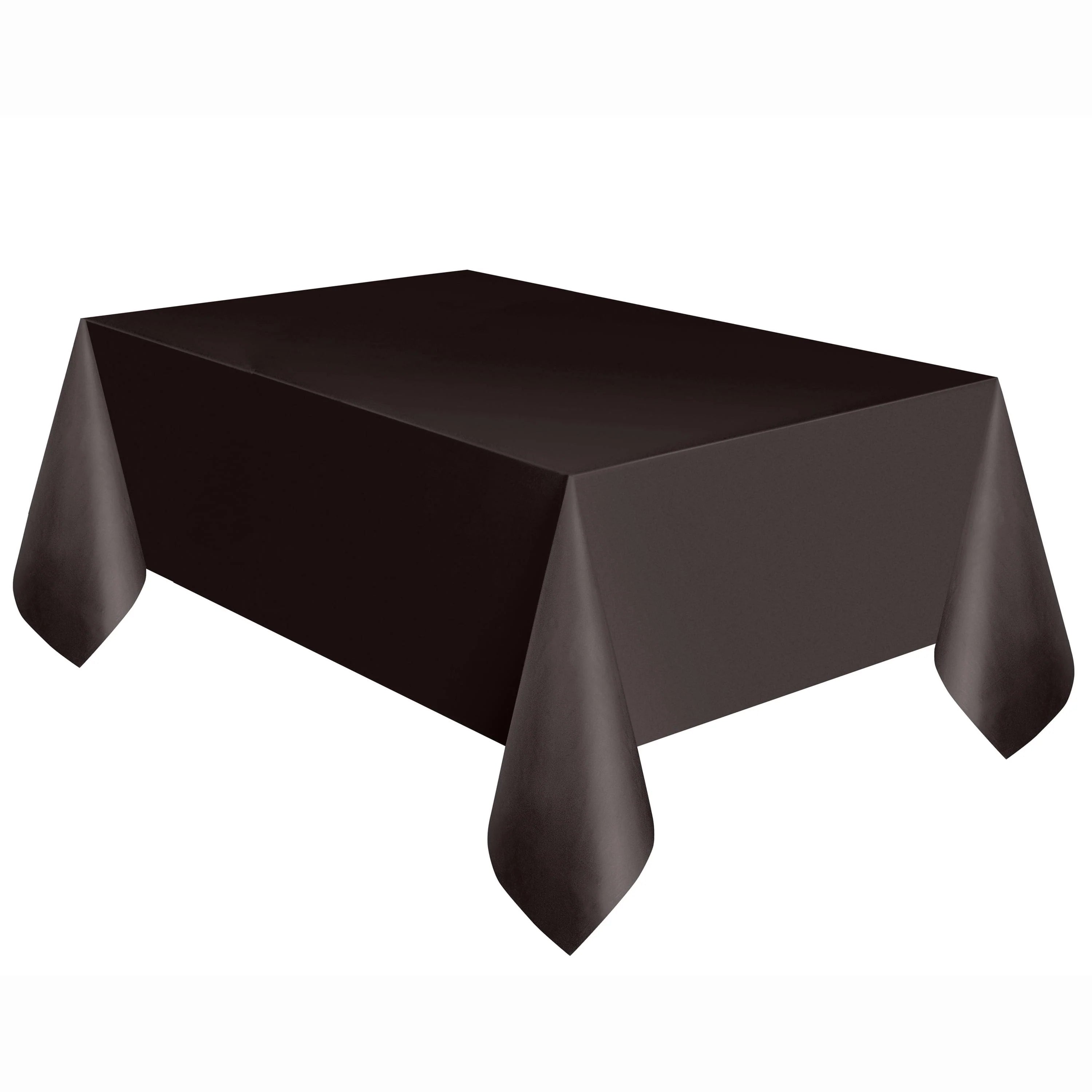 Way to Celebrate! Black Plastic Party Tablecloth, 108in x 54in, Size: 108 inch x 54 inch