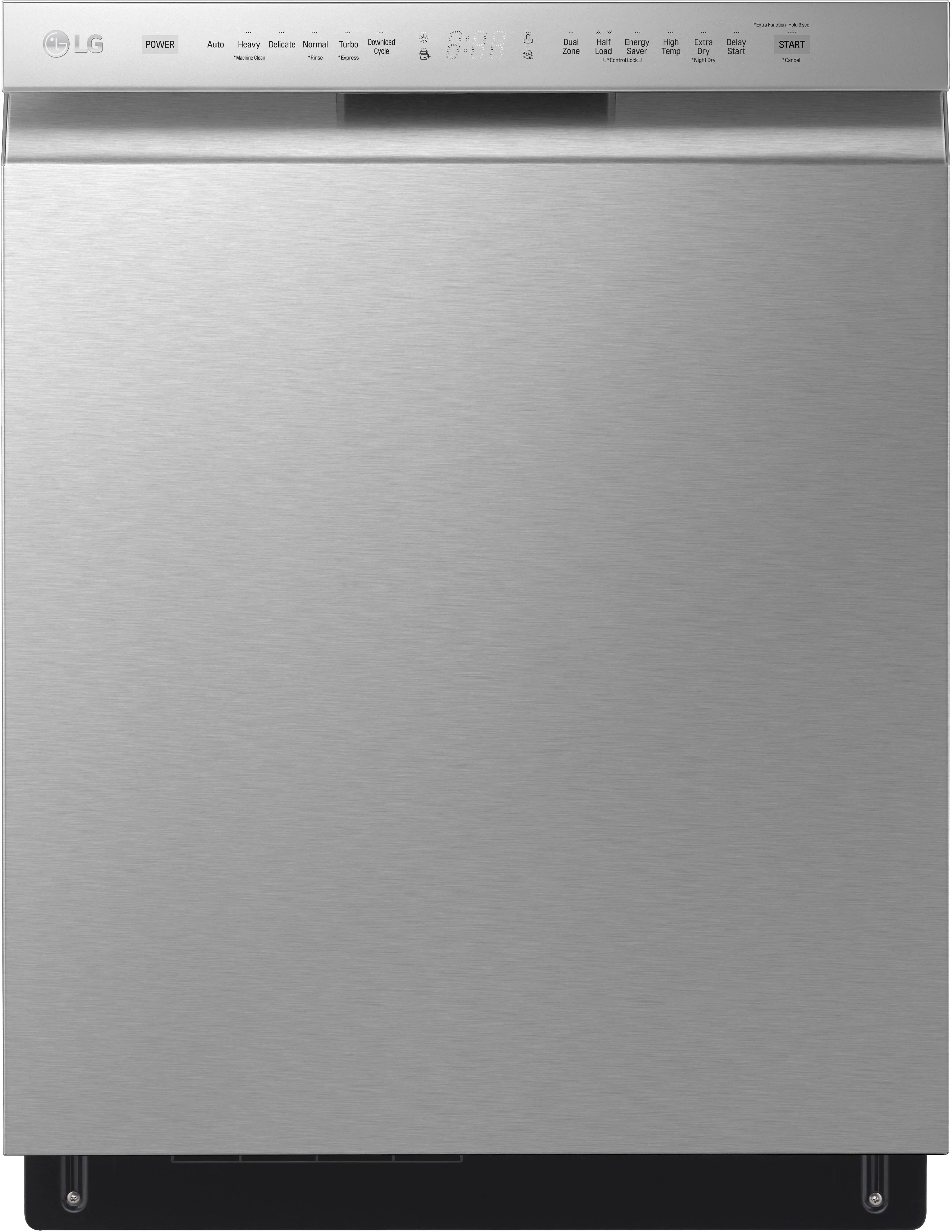 LG Front Control Dishwasher with QuadWash in Stainless Steel