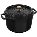 Staub Cast Iron 5 Quart Tall Cocotte Matte Black