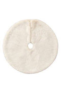 Balsam Hill Lodge Faux Fur Tree Skirt in Cream