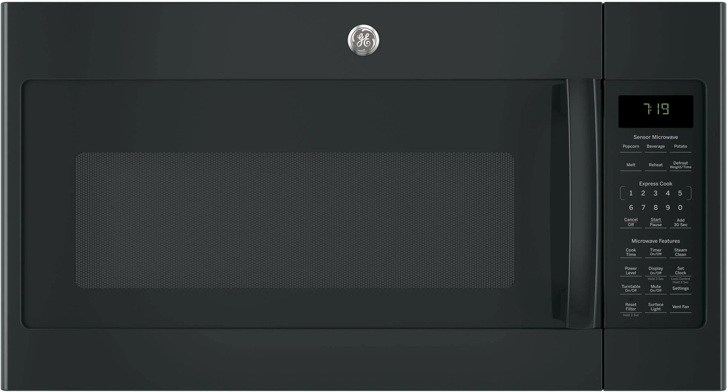 GE JVM7195DKBB 1.9 Cu. ft. Over-The-Range Sensor Microwave Oven Black