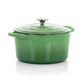 Crock-pot 5 Qt. Artisan Enameled Cast Iron Dutch Oven in Pistachio Green - 2 Piece