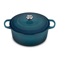 Le Creuset Signature Cast Iron 7.25-Quart Deep Teal Round Dutch Oven