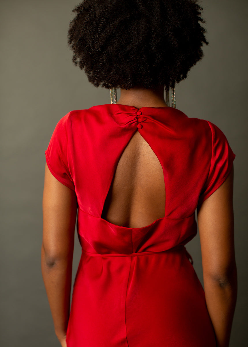 Women Haven Dress in Scarlet