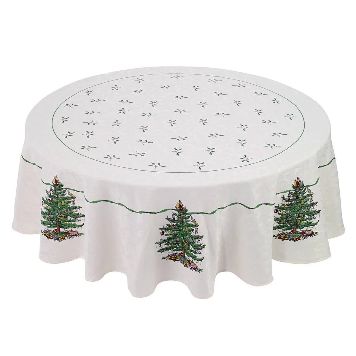 Spode Christmas Tree Green Tablecloth