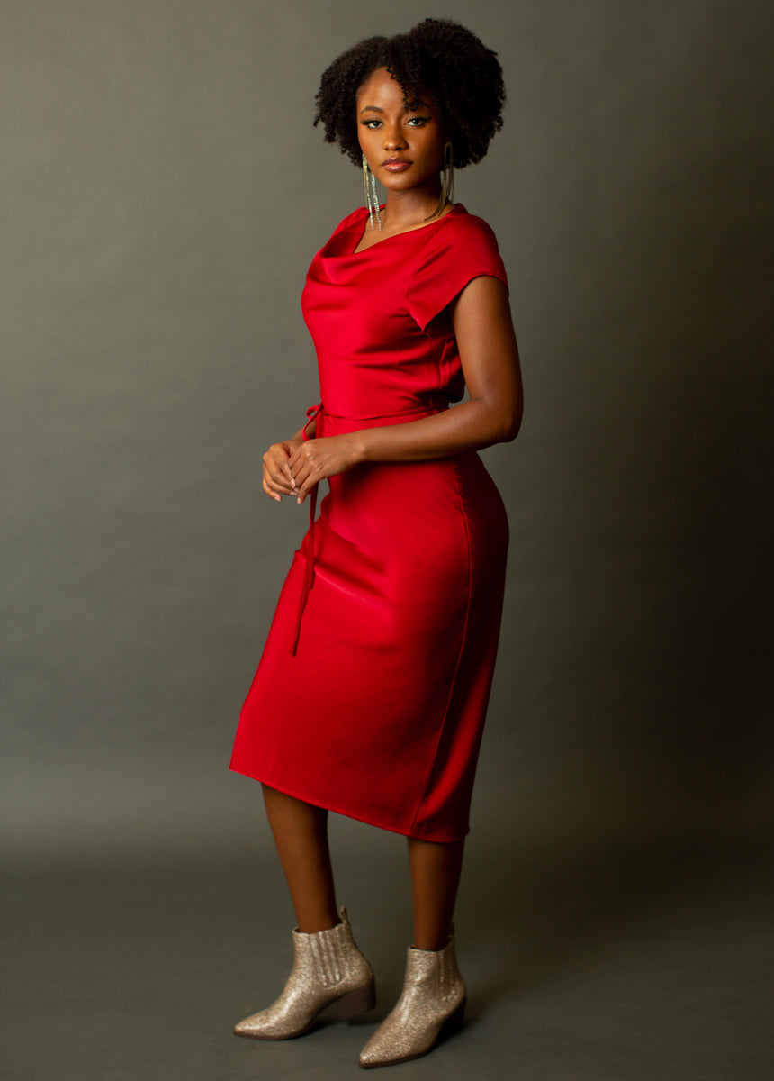 Women Haven Dress in Scarlet