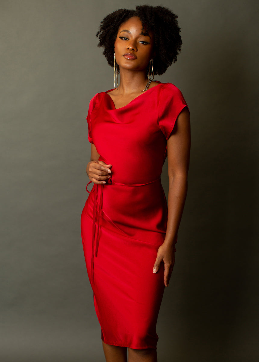 Women Haven Dress in Scarlet