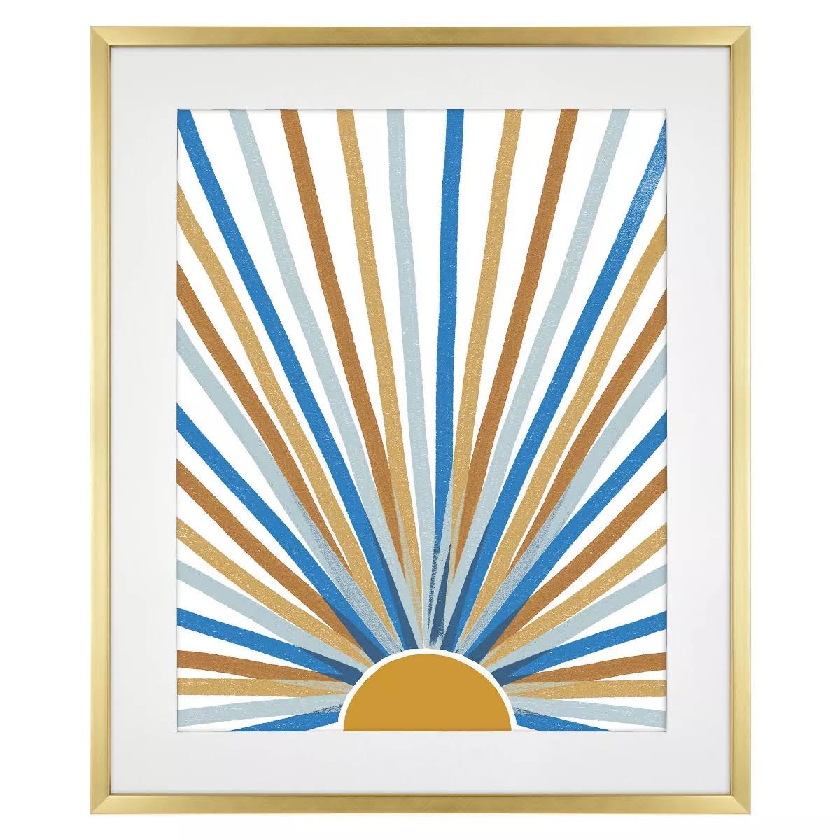 New - 20.78" x 24.78" Matted to 16" x 20" Thin Poster Frame Brass - Room Essentials