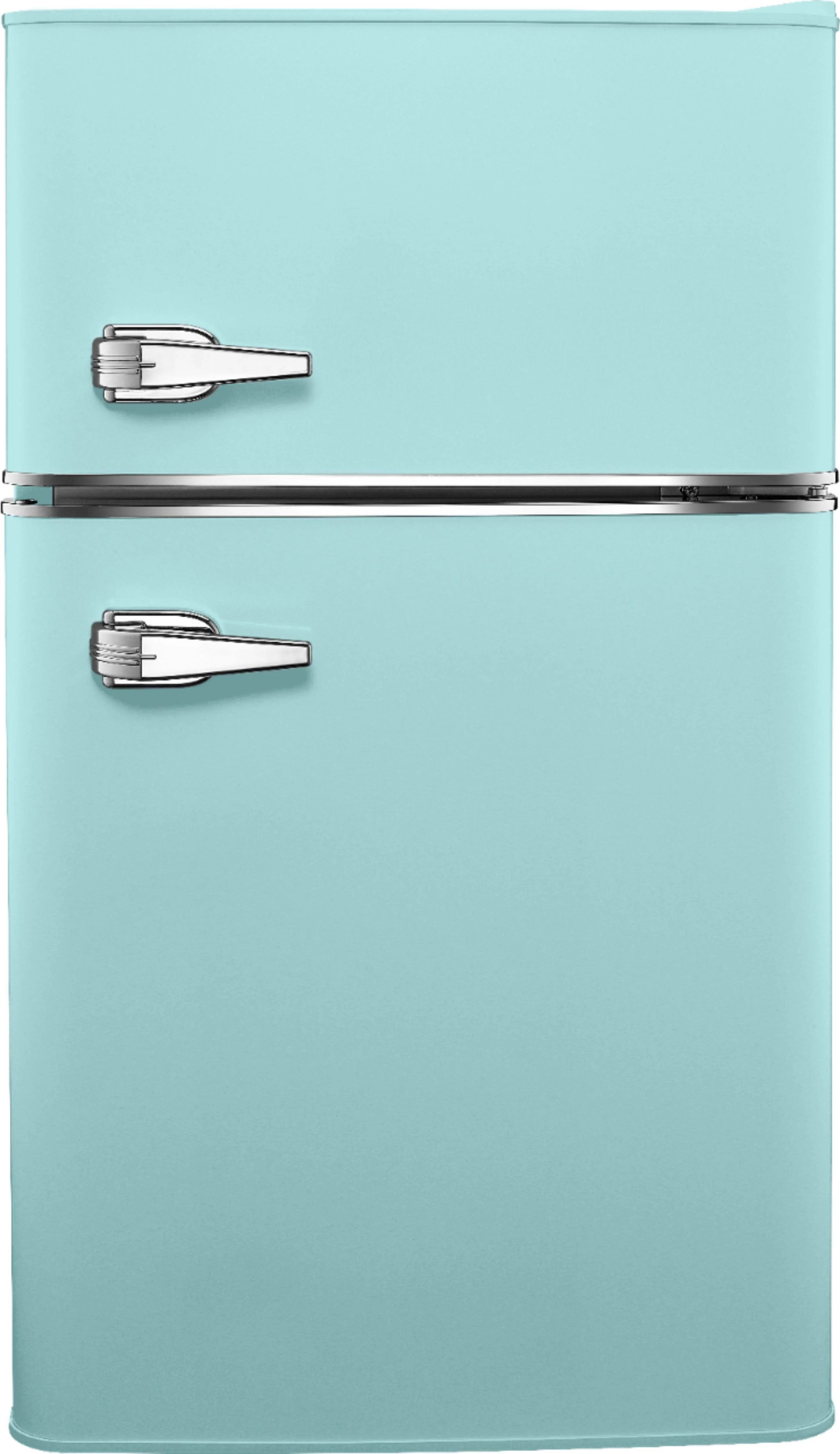 Insignia - 3.1 Cu. ft. Retro Mini Fridge with Top Freezer - Cool Mint