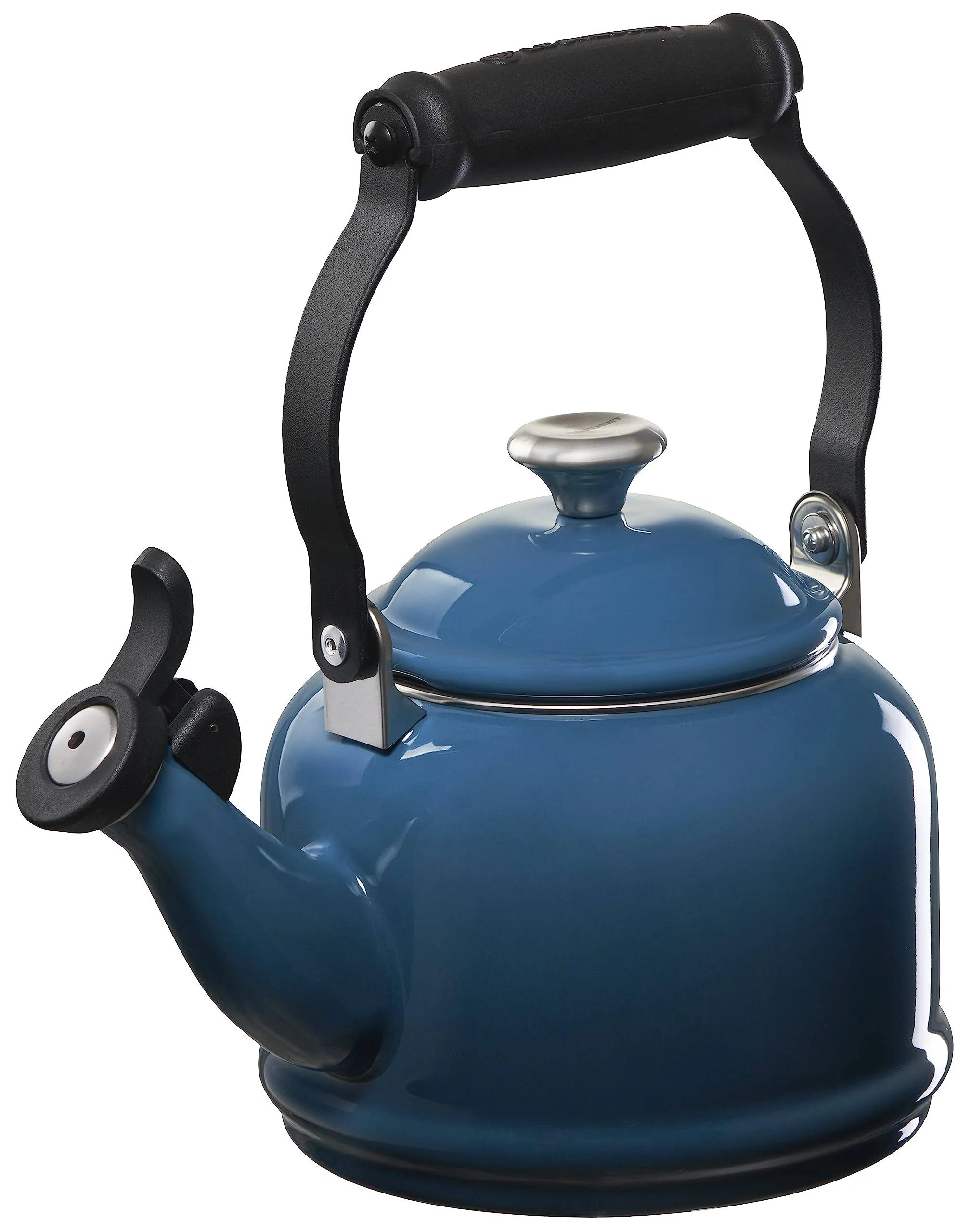 Le Creuset 1.25 Quart Enamel on Steel Demi Tea Kettle - Deep Teal