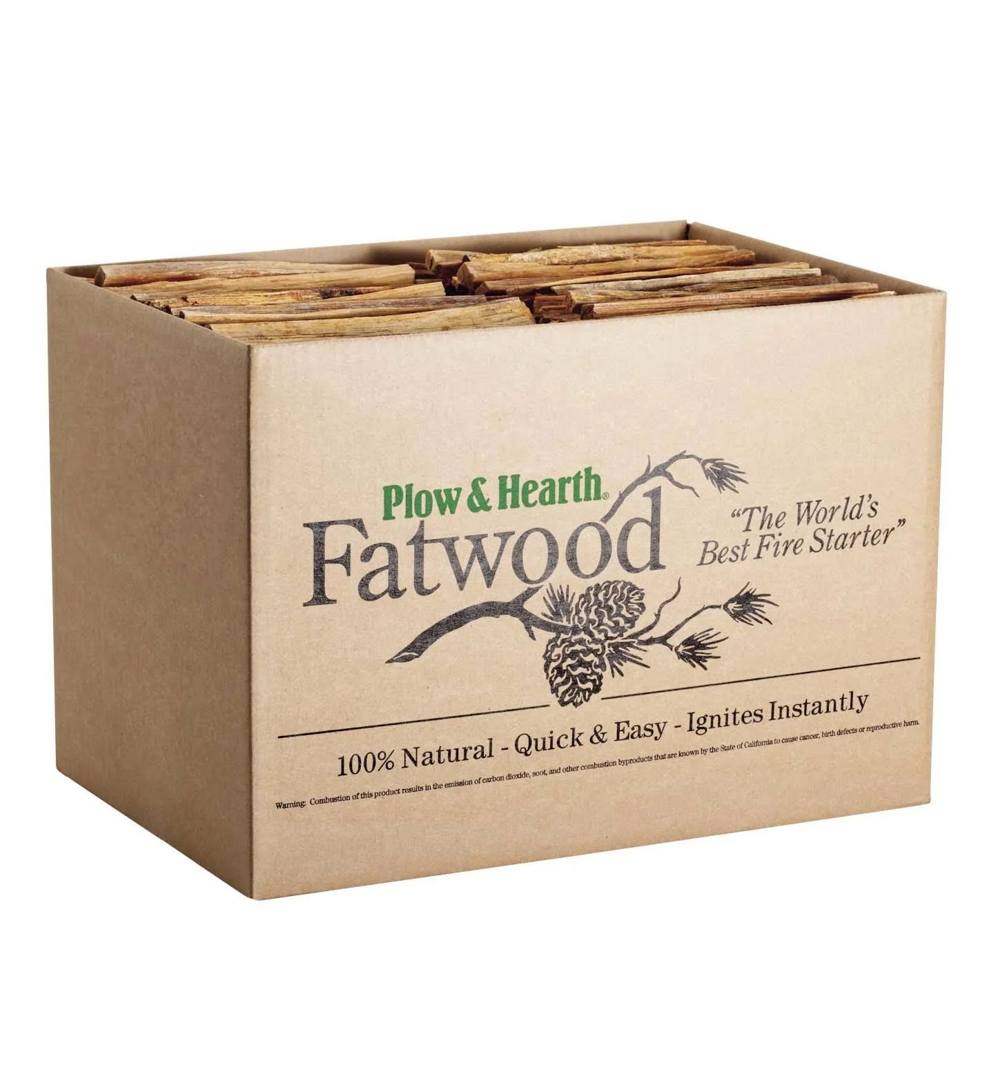 Plow & Hearth Easy Start Fatwood Fire Starter - 25 lbs box