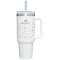 Stanley 40oz Adventure Stainless Steel Quencher Tumbler - Terrazzo Pearlescent, White