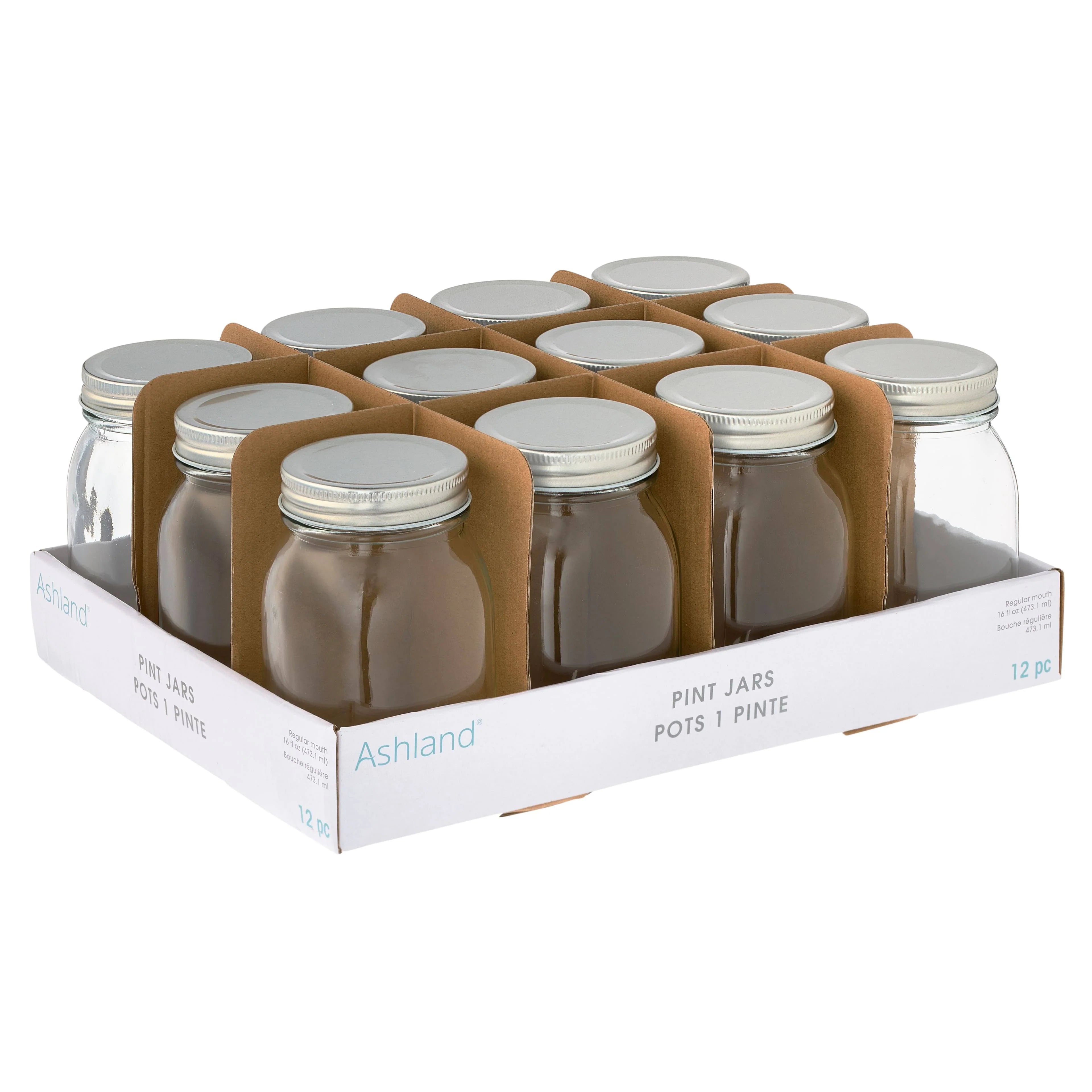 16 oz Glass Jar by Ashland 12ct. | Michaels