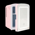 Paris Hilton PH11563-AR Mini Refrigerator and Personal Beauty Fridge, Mirrored Door with Dimmable LED Light, Thermoelectric Cooling and Warming