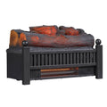 Duraflame Electric Infrared Quartz Log Set Heater with Realistic Ember Bed and Logs Black
