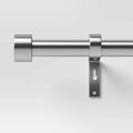 36"-66" Dauntless Curtain Rod Brushed Nickel - Project 62