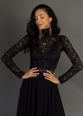 Women Iris Top in Black