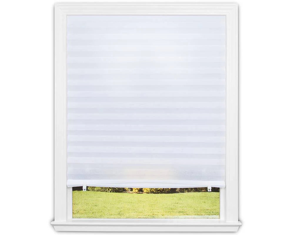 Original Light Filtering Pleated Fabric Shade White, 36" x 72"